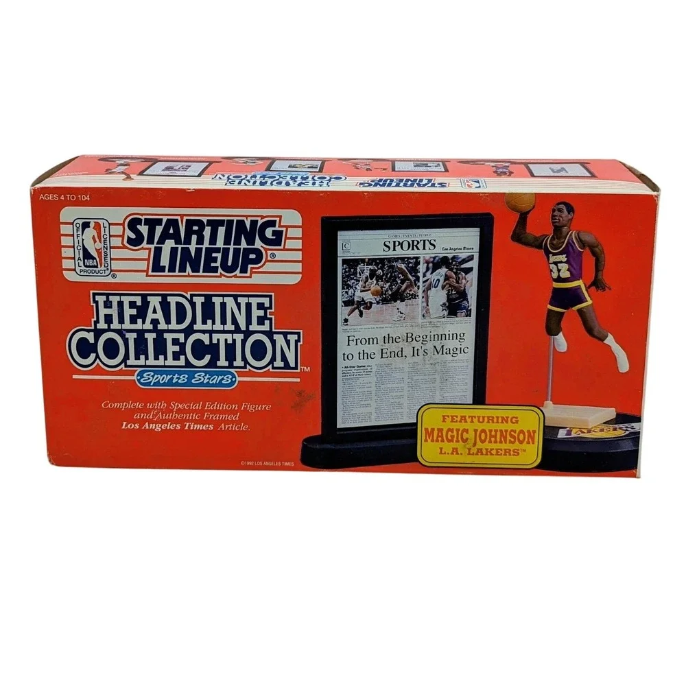 1992 Kenner Starting Lineup Headline Collection Magic Johnson LA Lakers